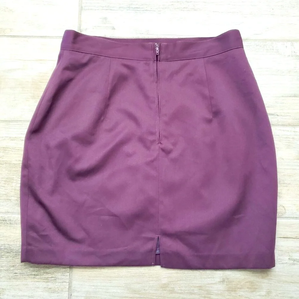 United Colors‎ of Bennetton Mini Skirt Women's Blush Rose Back Zip Lined 46 M/L
